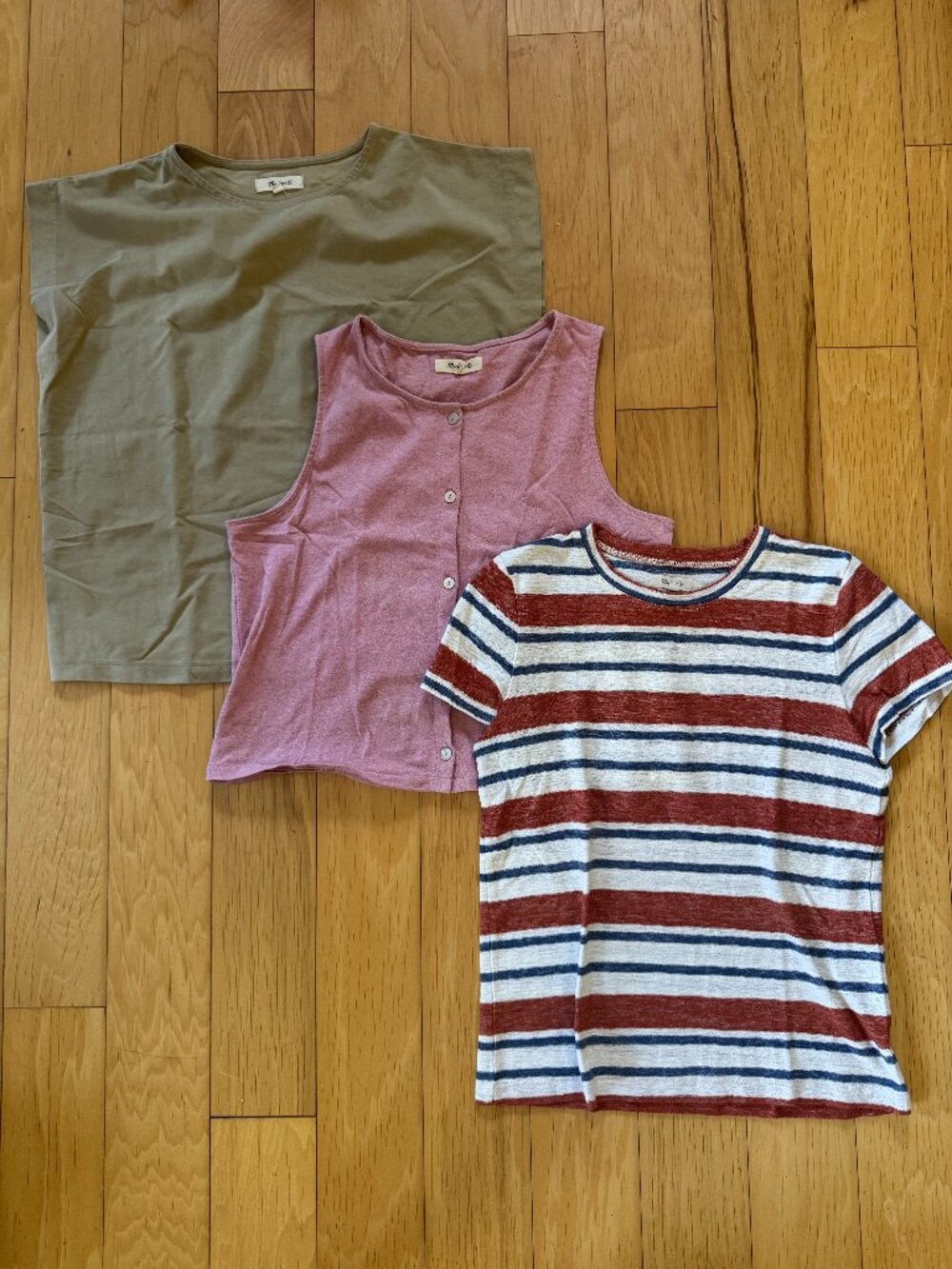 Madewell 3-Piece Shirt Bundle – Size XS & Small